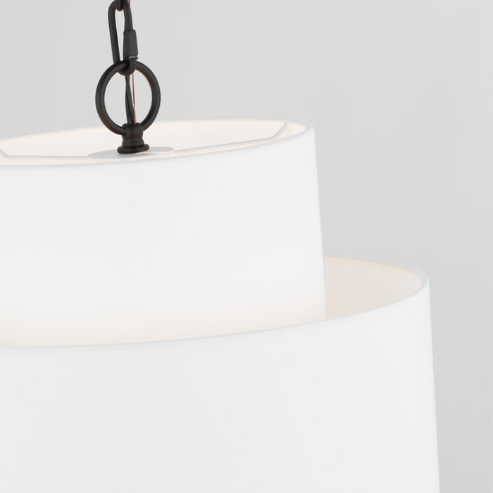 Visual Comfort KSP1171 Sawyer 1-lt 15" LED Small Hanging Pendant - Midnight Black