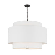Visual Comfort KSP1184 Sawyer 4-lt 32" LED Extra Large Hanging Pendant -Midnight Black