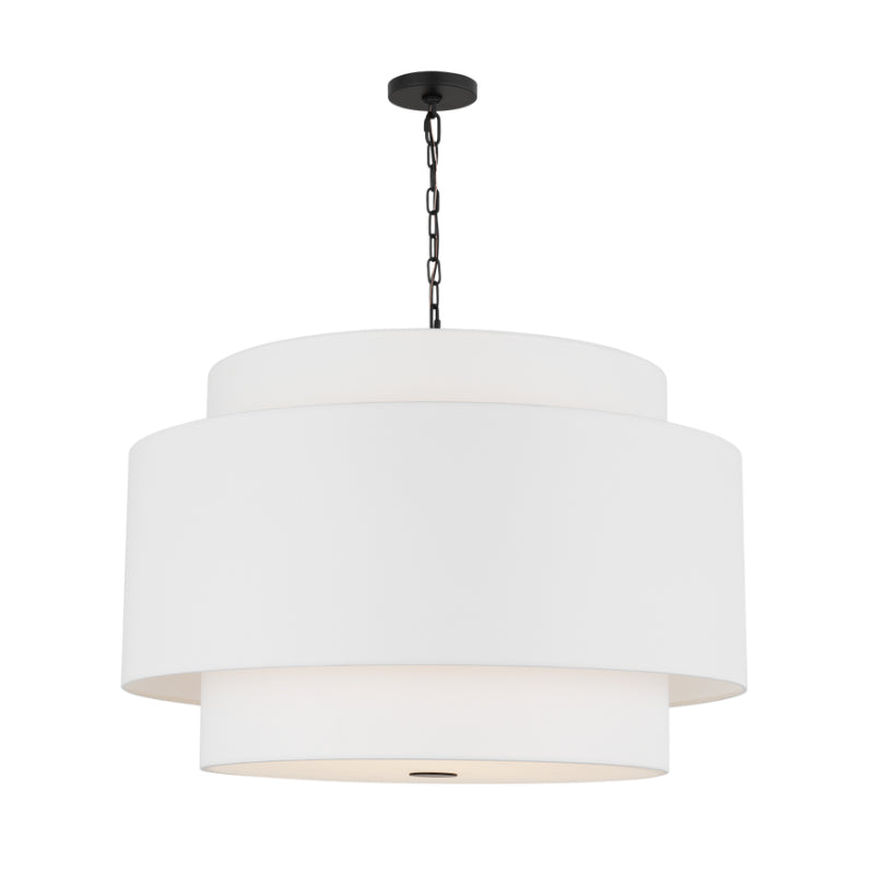 Visual Comfort KSP1184 Sawyer 4-lt 32" LED Extra Large Hanging Pendant -Midnight Black