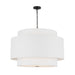 Visual Comfort KSP1184 Sawyer 4-lt 32" LED Extra Large Hanging Pendant -Midnight Black