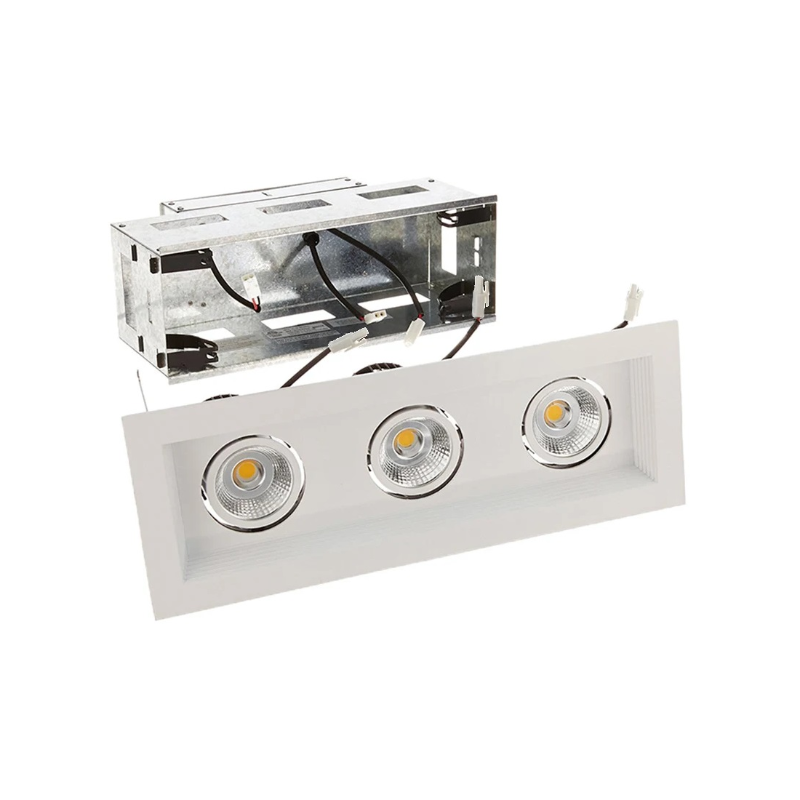WAC MT-3LD311R Mini LED Multiple Spots 3 Light Remodel Housing with Light Engine and Trim - White