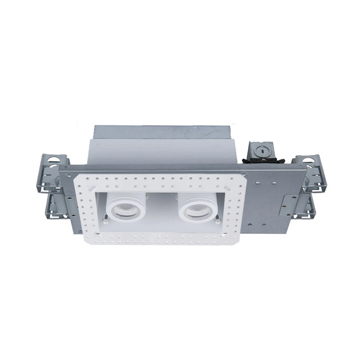 WAC MT-4215L Silo Multiples 2 Light Non-IC Rated Housing with Light Engine and Invisible Trim - White/White