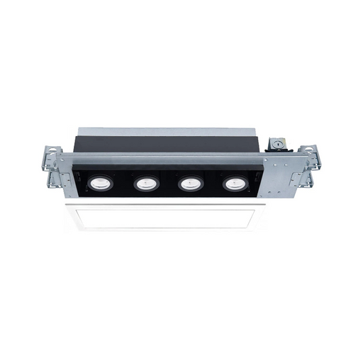 WAC MT-4410T Silo Multiples 4 Light IC Airtight Housing with Light Engine and Trim - White/Black