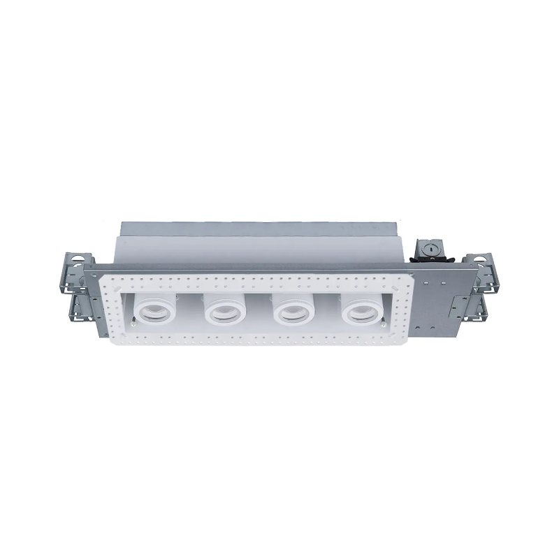 WAC MT-4415L Silo Multiples 4 Light Non-IC Rated Housing with Light Engine and Invisible Trim - White/White