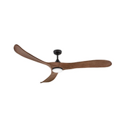 Hinkley 903872F Swell Illuminated 72" Ceiling Fan with LED Light Kit - Matte Black/Walnut