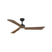 Hinkley 903660F Sculpt 60" Indoor/Outdoor Ceiling Fan with LED Light Kit - Matte Black/Walnut
