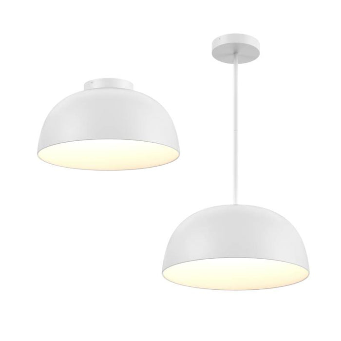 Dals NAPF20-CC Napa 1-lt 20" LED 2-in-1 Flush Mount/Pendant, 5CCT Selectable - White