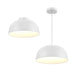 Dals NAPF20-CC Napa 1-lt 20" LED 2-in-1 Flush Mount/Pendant, 5CCT Selectable - White