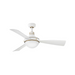 Hinkley 905950F Oliver 50" Ootdoor Ceiling Fan with LED Light Kit - Matte White with Heritage Brass accents