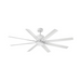 Hinkley 902466F Vantage 66" Outdoor Ceiling Fan with LED Light Kit - Matte White