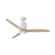 Hinkley 905852F Facet 52" Dual Mount Ceiling Fan with LED Light Kit - Matte White