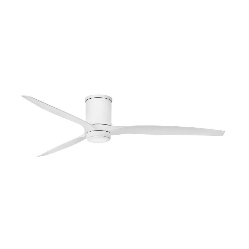 Hinkley 900872F Hover Flush 72" Outdoor Ceiling Fan with LED Light Kit - Matte White