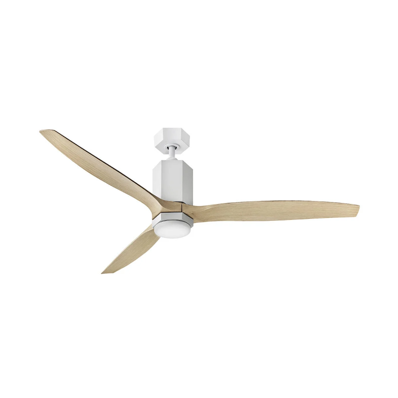 Hinkley 905860F Facet 60" Ceiling Fan with LED Light Kit - White