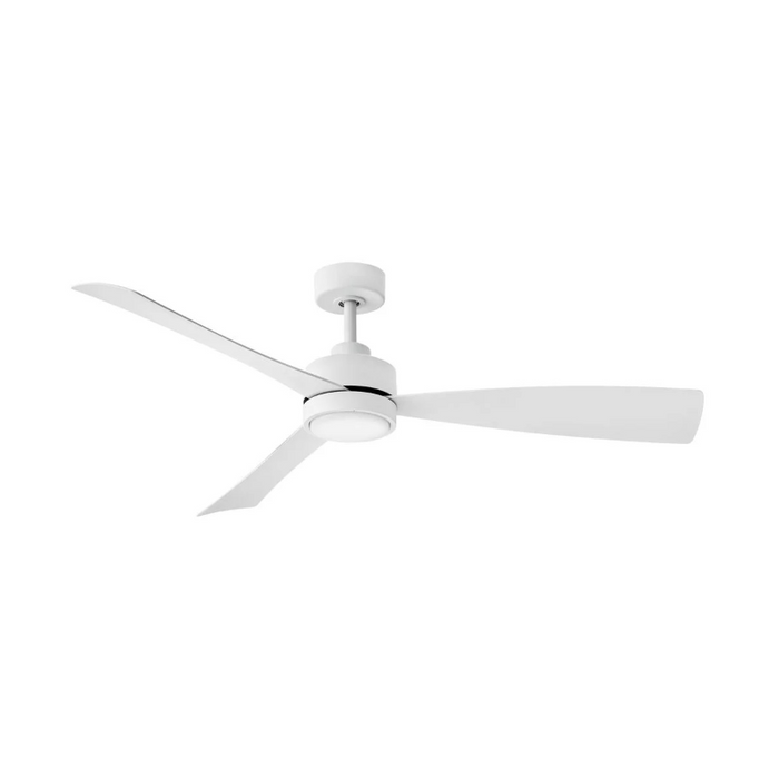 Hinkley 905756F Iver 56" Dual Mount Outdoor Ceiling Fan with LED Light Kit - Matte White