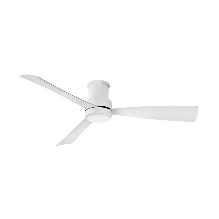 Hinkley 905756F Iver 56" Dual Mount Outdoor Ceiling Fan with LED Light Kit - Matte White