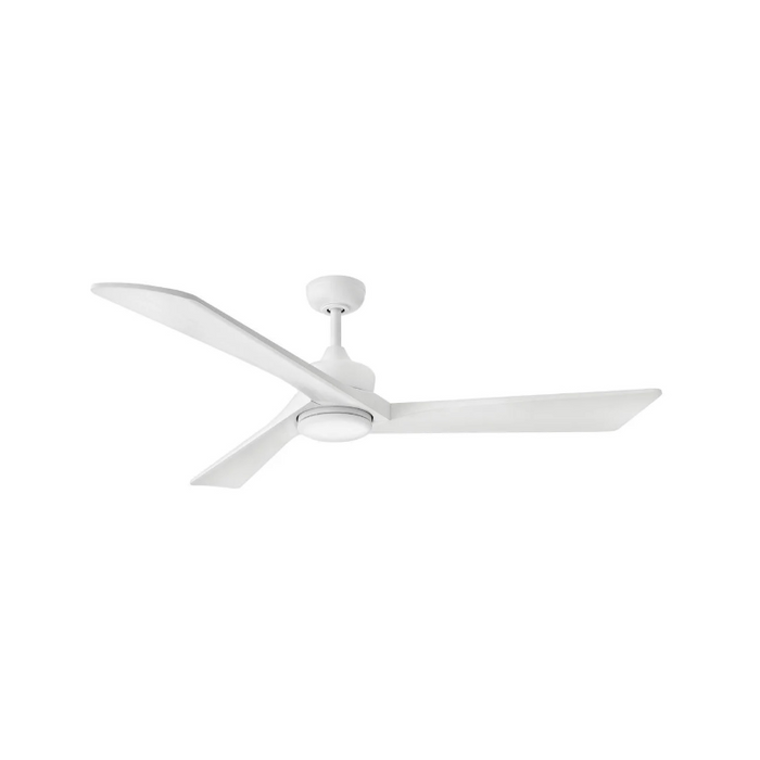 Hinkley 903660F Sculpt 60" Indoor/Outdoor Ceiling Fan with LED Light Kit - Matte White/Matte White