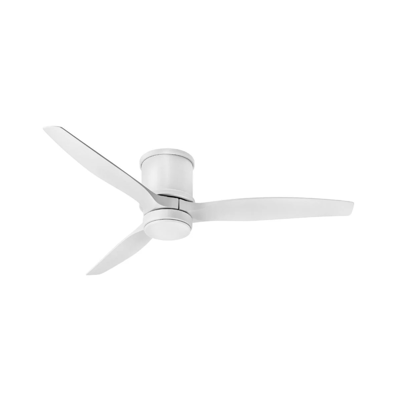 Hinkley 900852F Hover Flush 52" Outdoor Ceiling Fan with LED Light Kit - Matte White