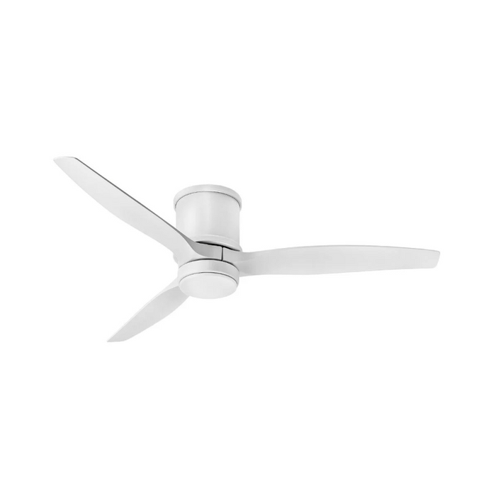 Hinkley 900852F Hover Flush 52" Outdoor Ceiling Fan with LED Light Kit - Matte White