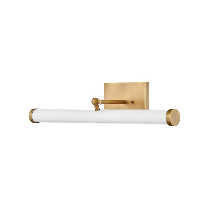 Hinkley 31012 Regis 1-lt 25" LED Wall Light - Heritage Brass with Gloss White accents