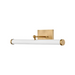 Hinkley 31012 Regis 1-lt 25" LED Wall Light - Heritage Brass with Gloss White accents