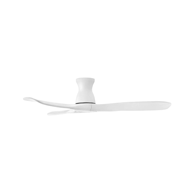 Hinkley 903456F Swell Flush Illuminated 56" Ceiling Fan with LED Light Kit - Matte White/Matte White