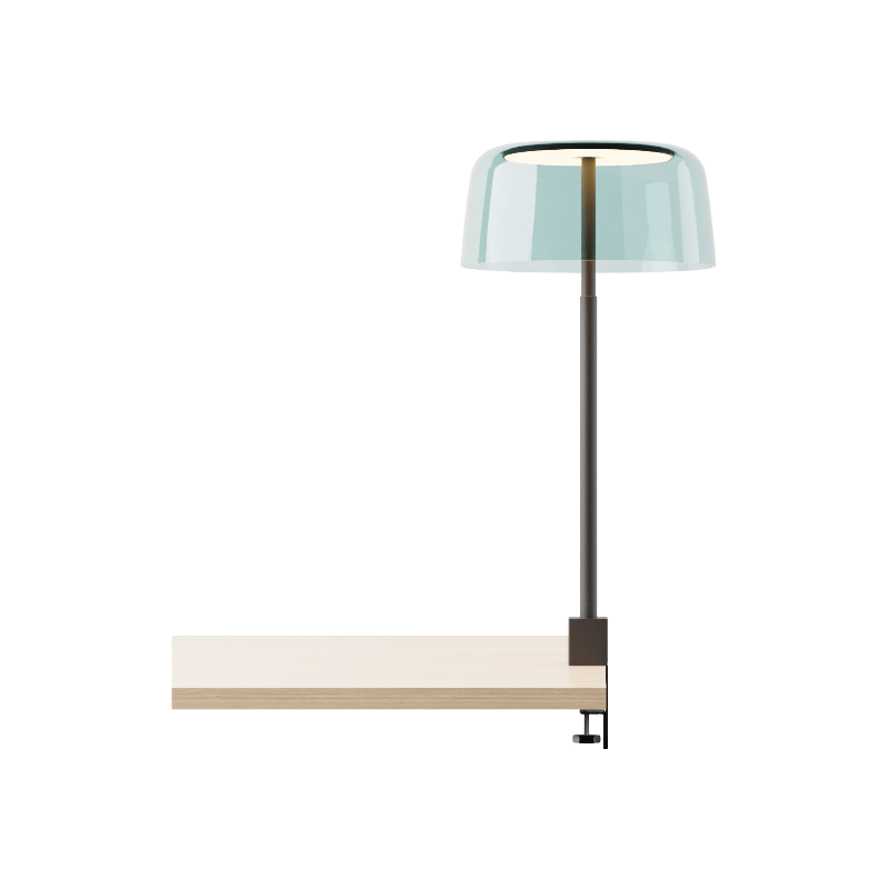 Koncept YUC-SW Yurei LED Co-Working Light, Plexiglass Shade, Desk Clamp