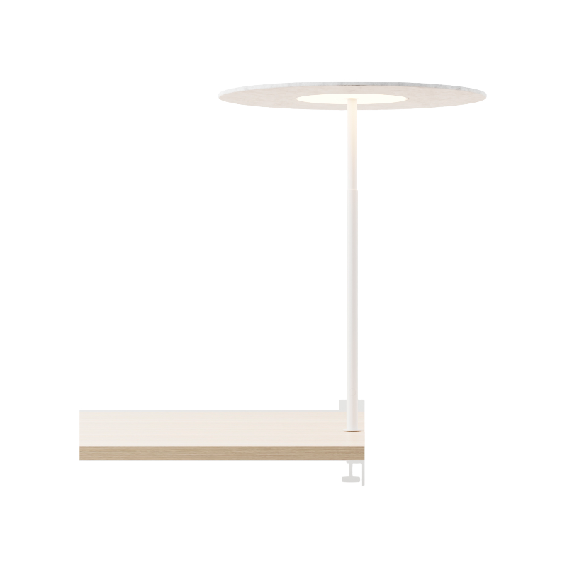 Koncept YUC-SW Yurei LED Co-Working Light, Acoustic Panel Shade, Desk Clamp