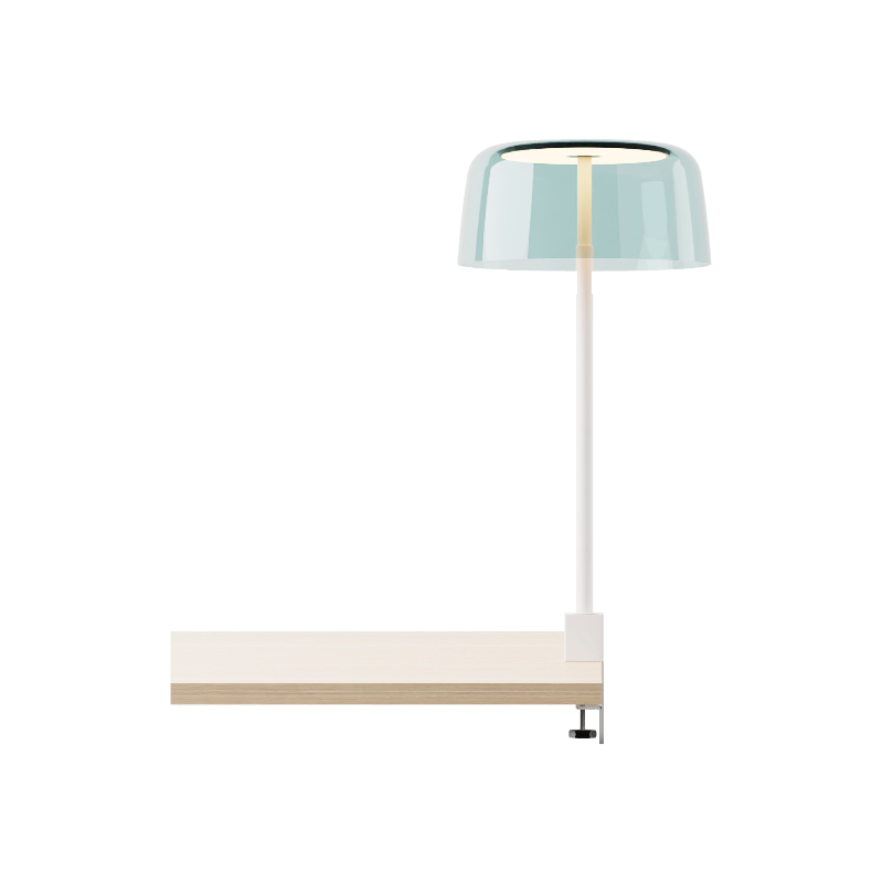 Koncept YUC-SW Yurei LED Co-Working Light, Plexiglass Shade, Desk Clamp