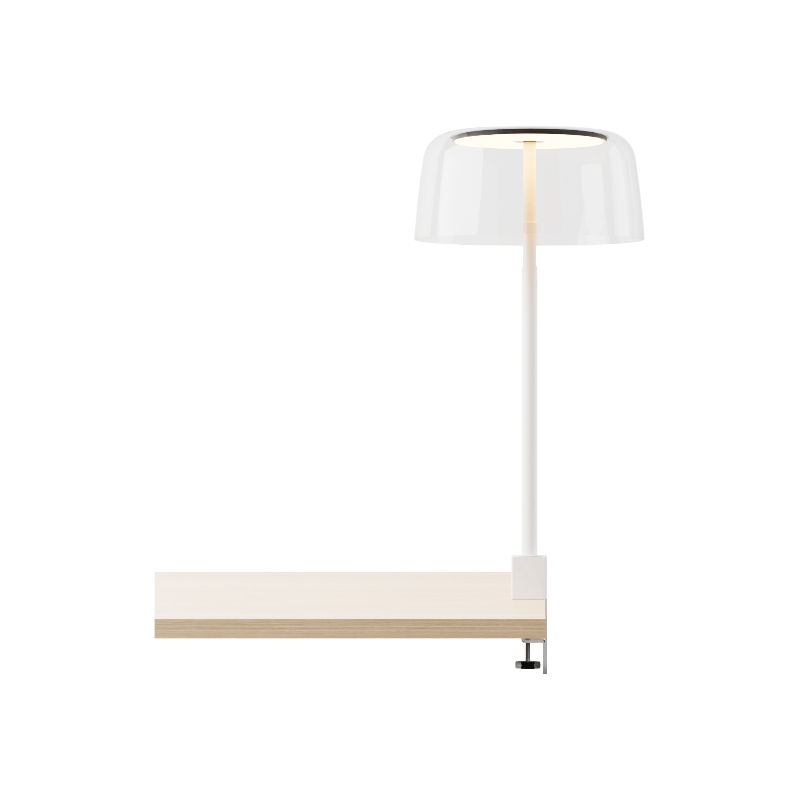 Koncept YUC-SW Yurei LED Co-Working Light, Plexiglass Shade, Desk Clamp