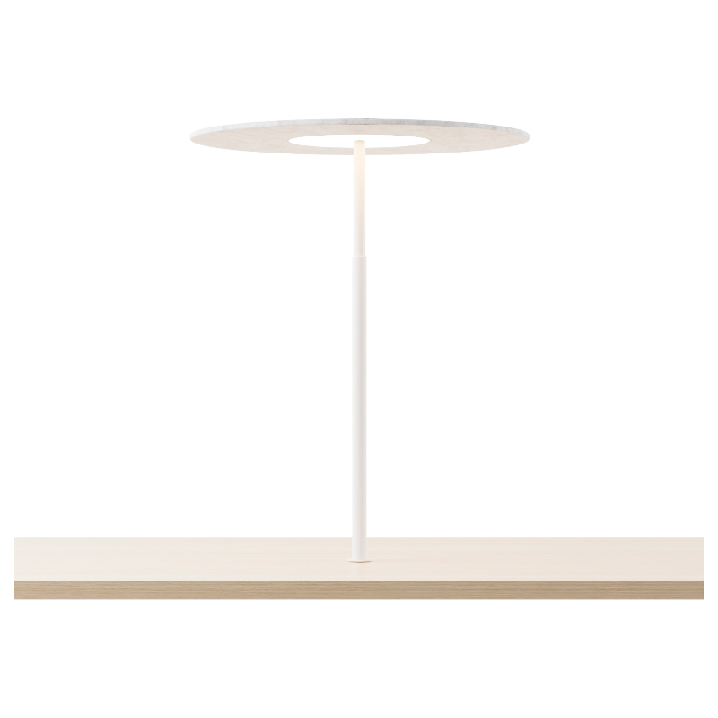 Koncept YUC-SW Yurei LED Co-Working Light, Acoustic Panel Shade, Through-Table Mount