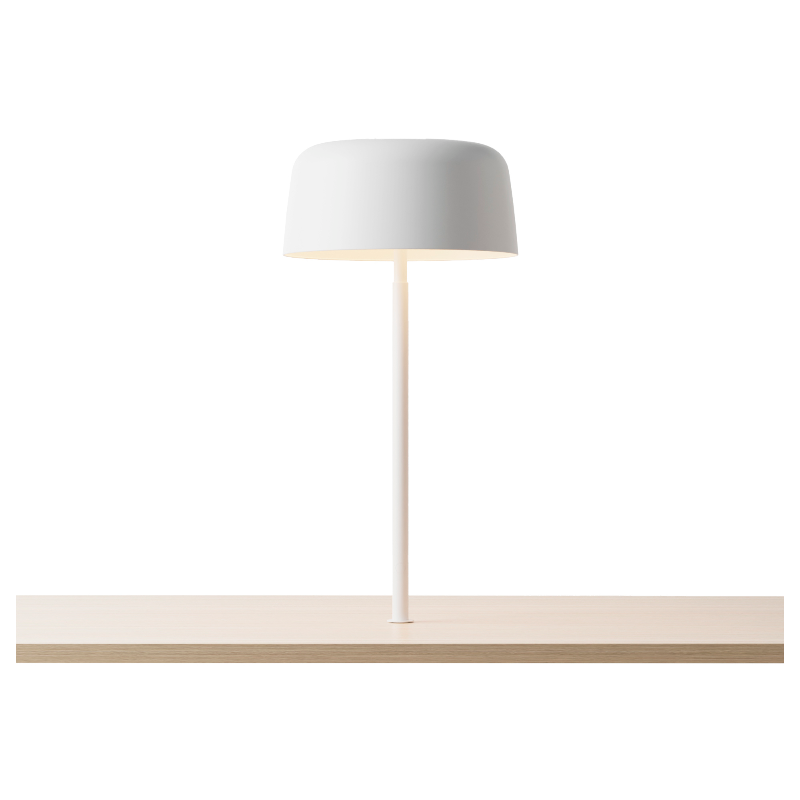 Koncept YUC-SW Yurei LED Co-Working Light, Metal Shade, Through-Table Mount