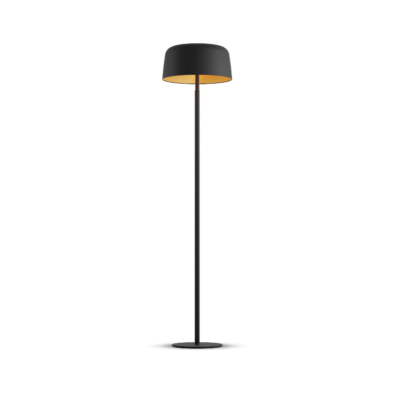 Koncept YUF-SW Yurei LED Floor Lamp, Metal Shade - Matte Black