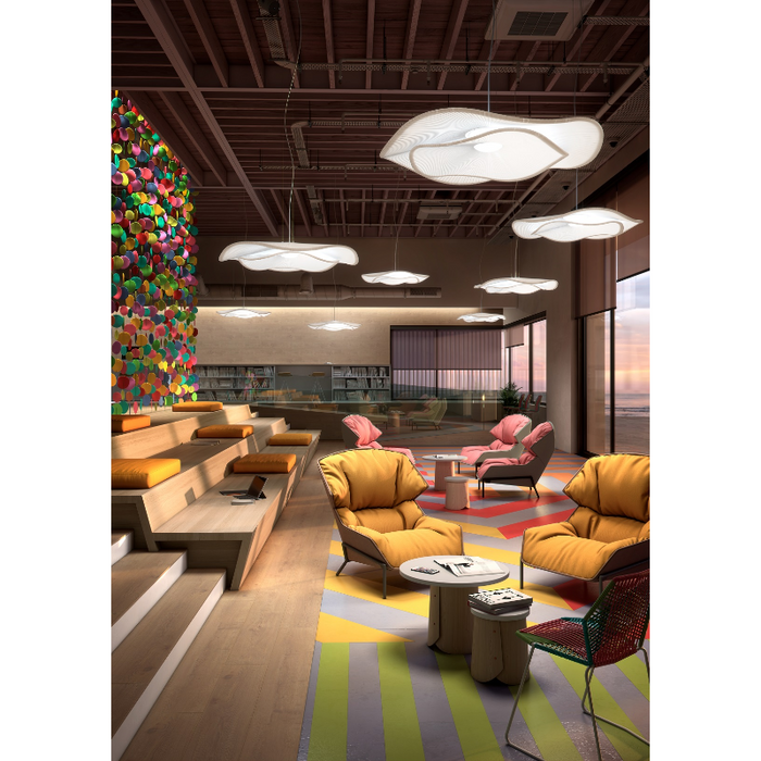 Bover Mediterrania S/105.2 1-lt 41" LED Pendant, TRIAC
