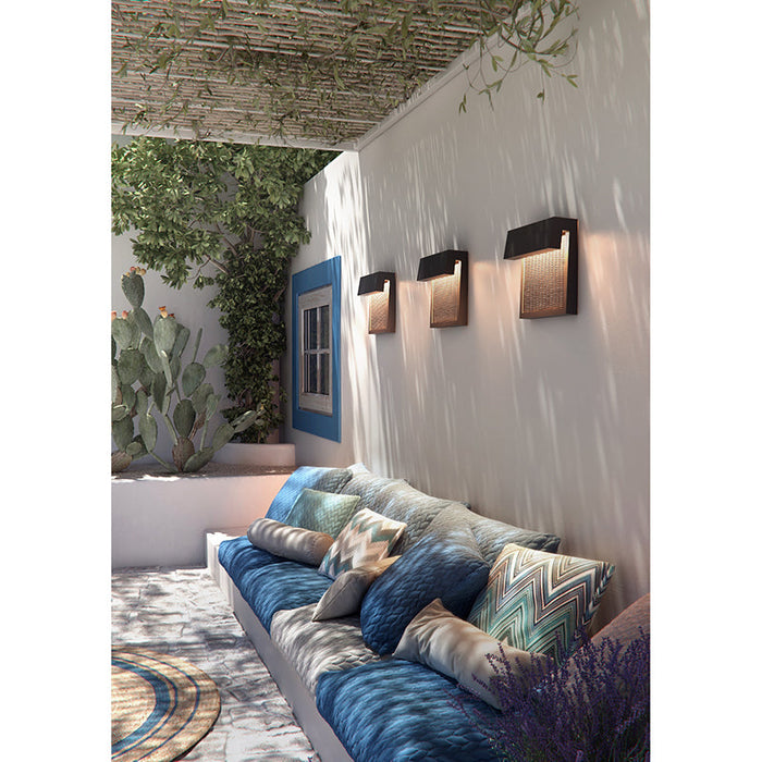 Bover Sisal A/01 1-lt 13" LED Outdoor Wall Sconce
