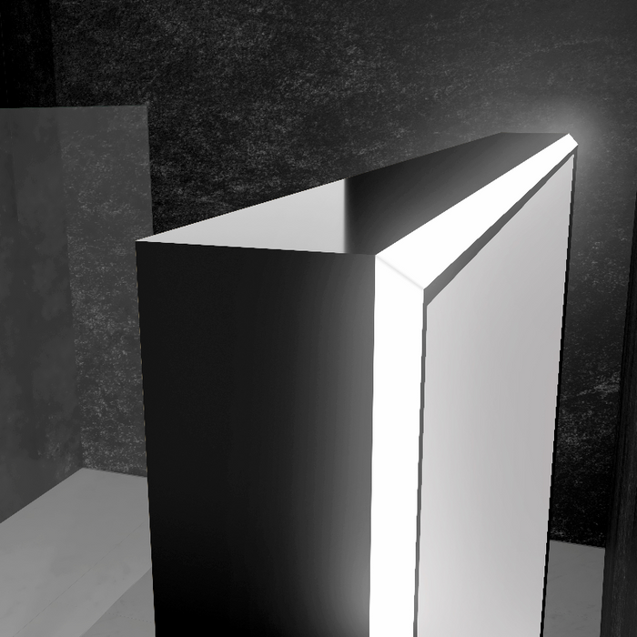 Paris Mirror Opera 48" x 35" LED Lighted Mirror, RGB