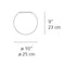Artemide Dioscuri 25 Wall/Ceiling Light for Indoor/Outdoor