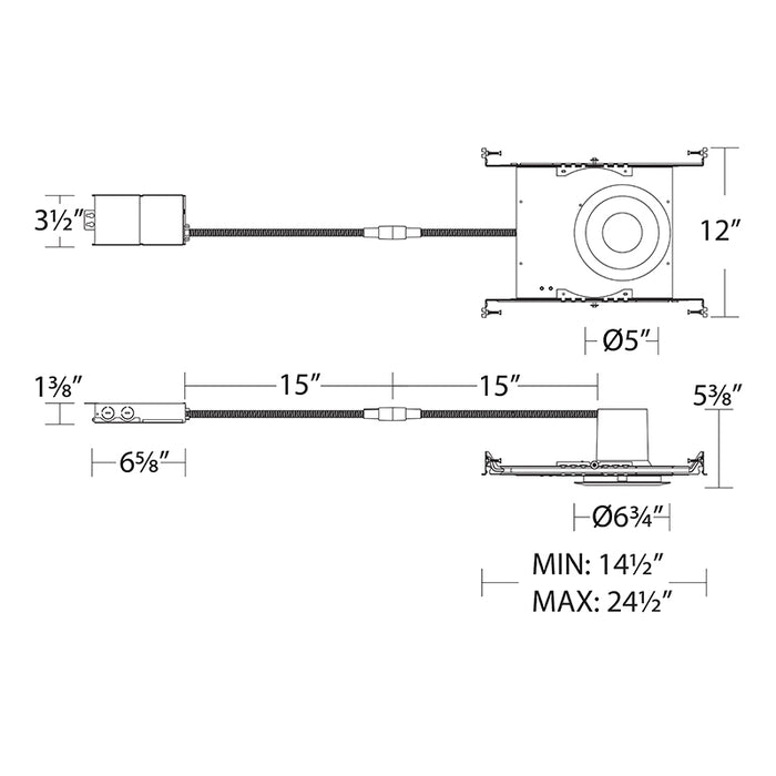 WAC R6DRDN Blaze 6" LED Round New Construction Downlight