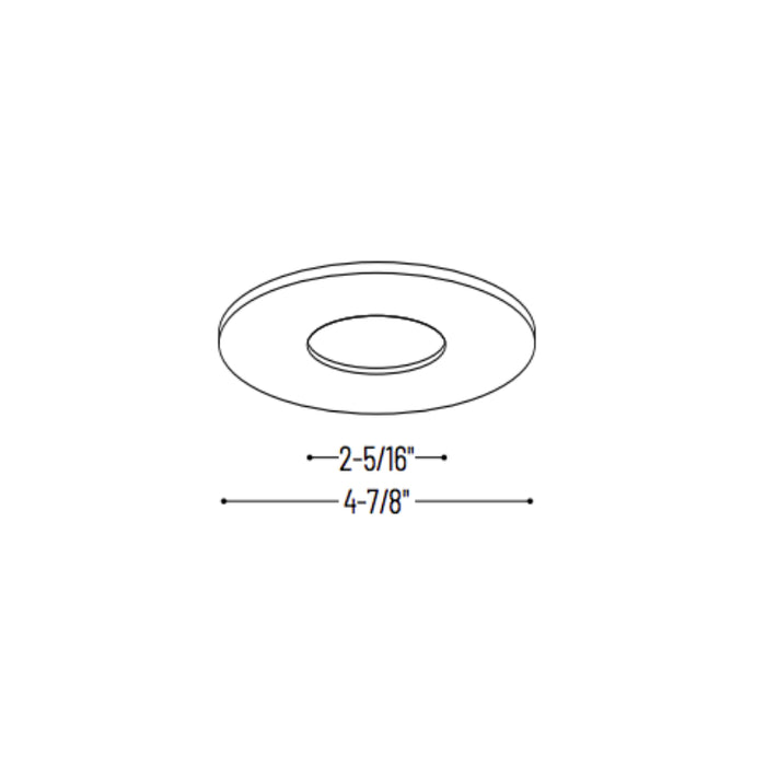 Nora NIO-4RPH/HL 4" Iolite Round Fixed Pinhole Trim - High Lumen