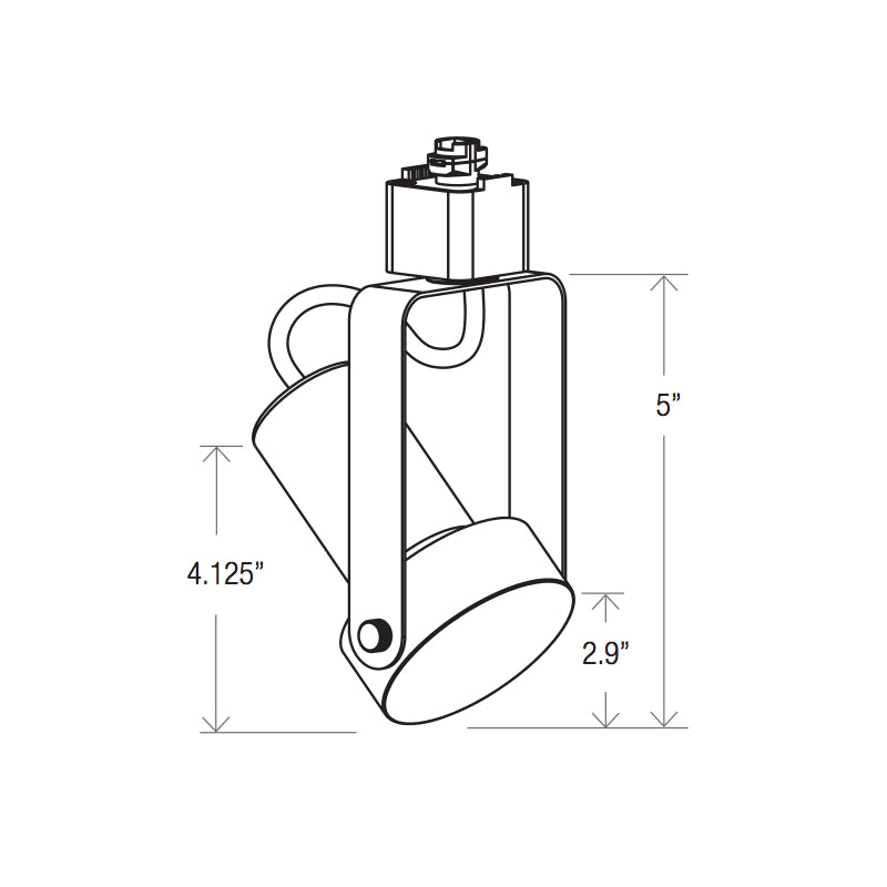 Elite ET-LED-212 LED Gimbal Track Head