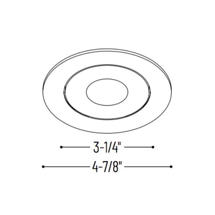 Nora NIO-4RG/HL 4" Iolite Round Adjustable Gimbal Trim - High Lumen