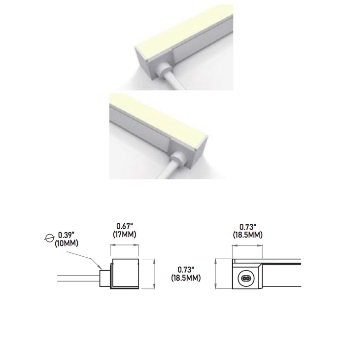 Core LNT65SPA 3W Sauna/Steam Rated Flexible Neon Series LED Strip