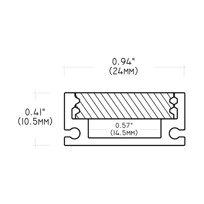 Core ALP23 48" LED In-Ground Profile