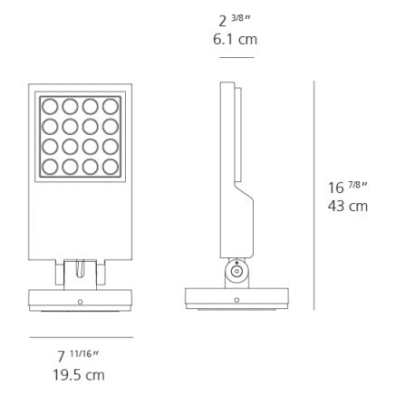 Artemide Cefiso 20 6°x45° LED Outdoor Wall/Ceiling/Floor Light