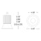 Nora NC2-438L15 4" LED Sapphire II Deco Glass Reflector, 1500 lm