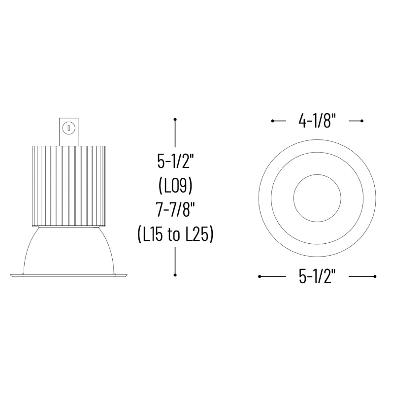 Nora NC2-438L15 4" LED Sapphire II Deco Glass Reflector, 1500 lm