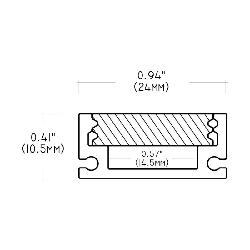 Core ALP23 98" LED In-Ground Profile