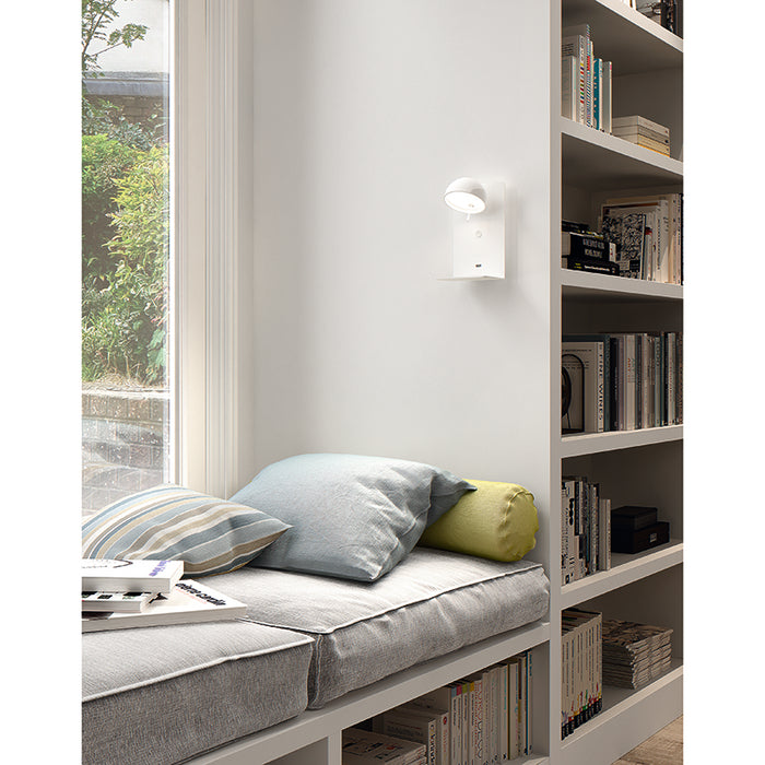 Bover Beddy A/02 1-lt 9" Tall LED Wall Sconce