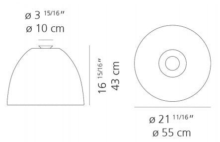 Artemide Nur Gloss LED Ceiling Light