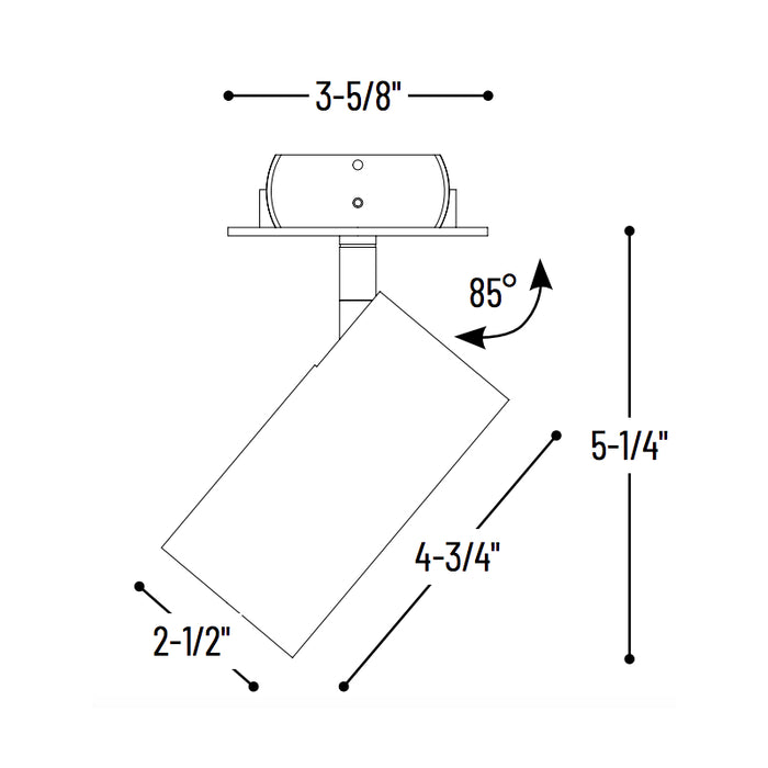 Nora NIOP-2RCY 2" iPOINT Cylinder LED Monopoint