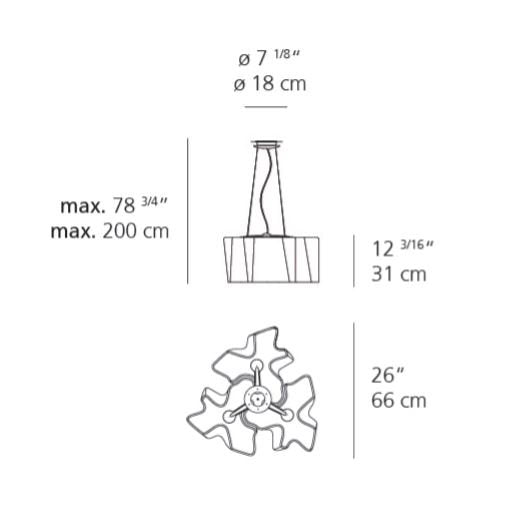 Artemide Logico Triple Nested Suspension